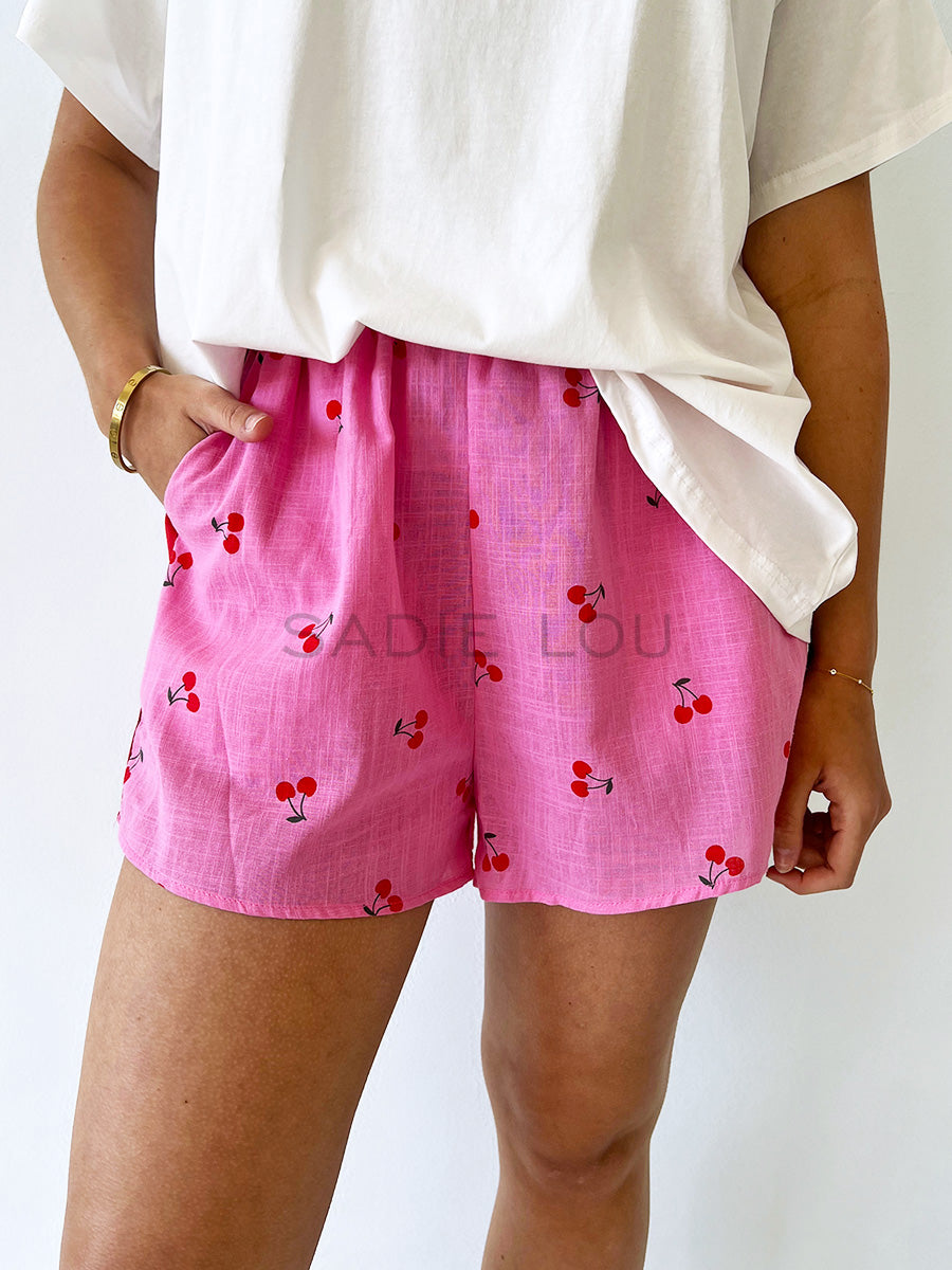 By Frankie / Cherry Bomb Short - Pink