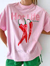 By Frankie / Hello Chilli Tee - Pink