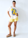 By Frankie / Blanca Shorts - Yellow Pinstripe