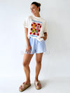 By Frankie / Blanca Shorts - Blue Pinstripe