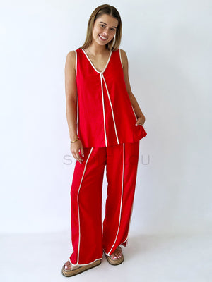 Rubi Pants - Red