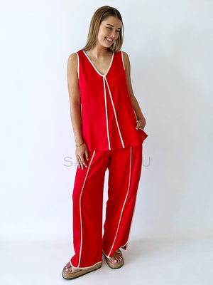 Rubi Pants - Red