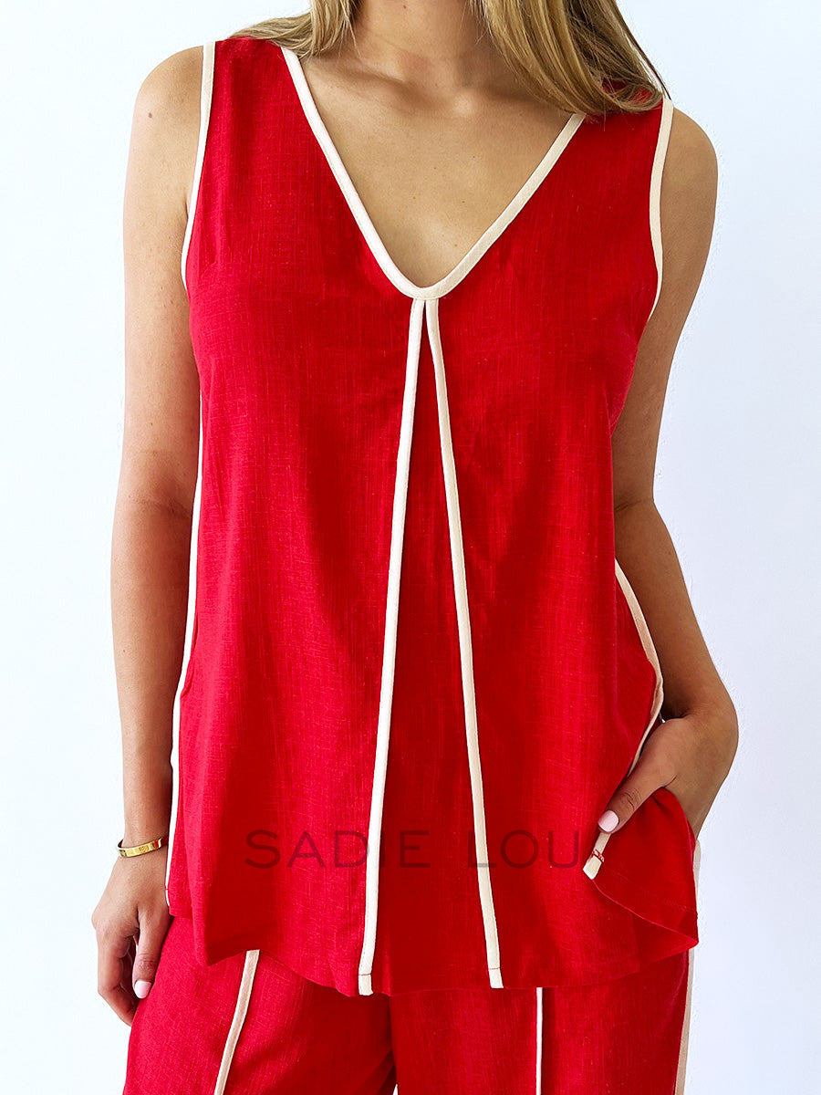 Rubi Top - Red