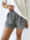 By Frankie / Blanca Shorts - Black Gingham