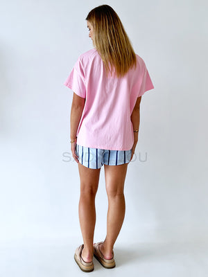 By Frankie / Blanca Shorts - Blue Bold Stripe