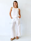 Little Lies / Jude Linen Pant - White