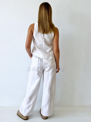 Little Lies / Jude Linen Pant - White