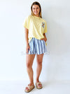 By Frankie / Blanca Shorts - Blue Bold Stripe