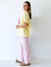 By Frankie / Corfu Pant Pink Pinstripe