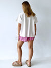 By Frankie / Blanca Shorts - Pink & Green Stripe