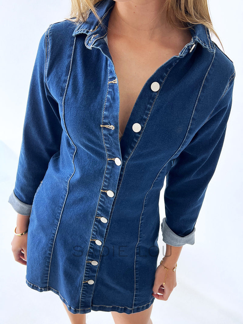 By Frankie / Colorado Denim Dress - Dark Wash