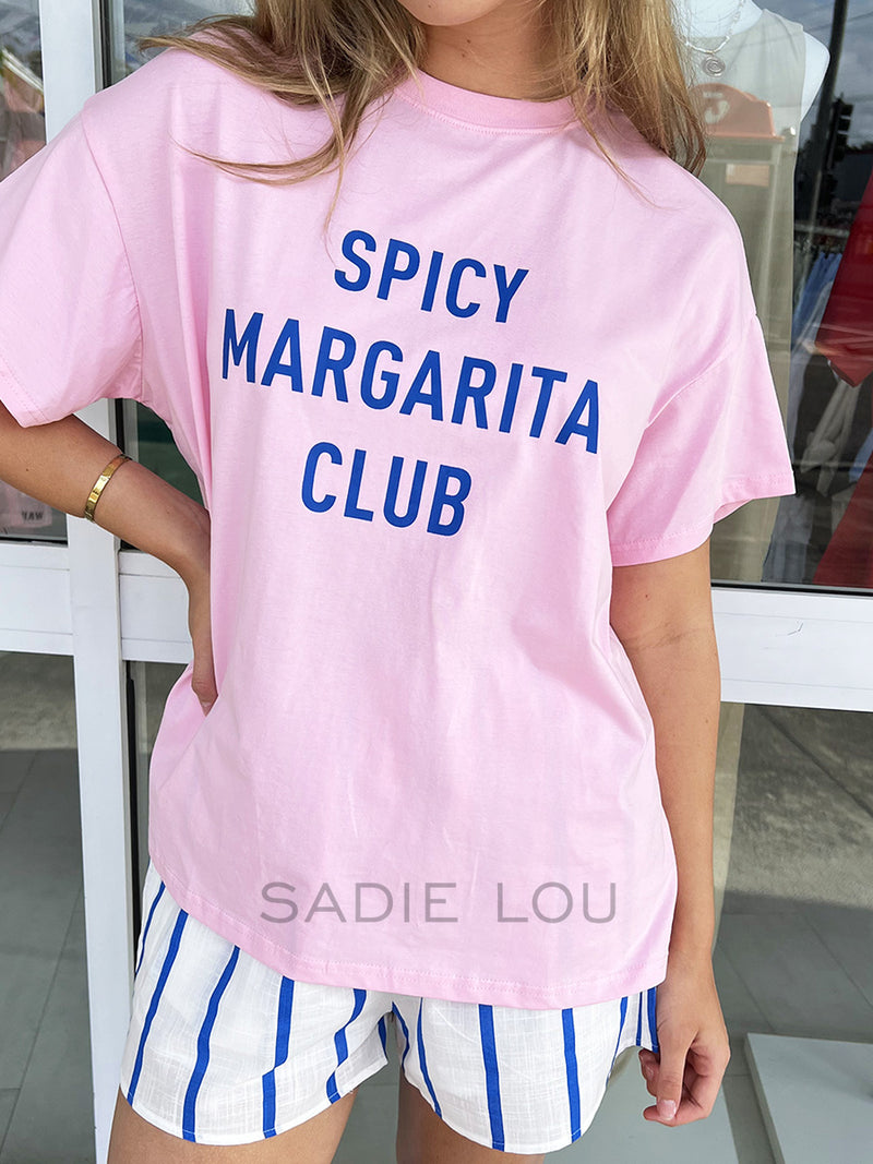 By Frankie / Spicy Margs Club Tee - Pink