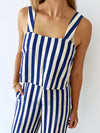 Waverly Jumpsuit - Blue/White Stripe