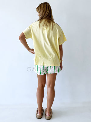 By Frankie / Amalfi Short - Green/White