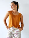 Little Lies / Square Neck Tank - Amber