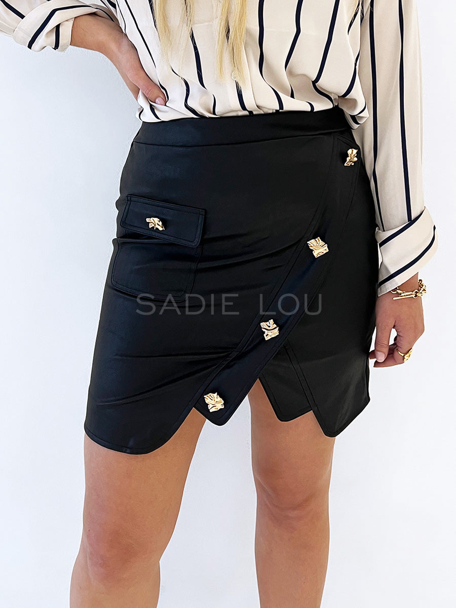 By Frankie / Oden Skirt - Faux Leather
