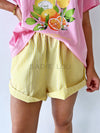 By Frankie / Blanca Shorts - Yellow Stripe