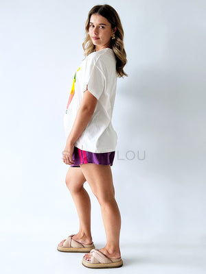 By Frankie / Racer Shorts - Purple/Pink