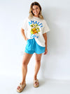 By Frankie /  Racer Shorts - Aqua