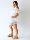 By Frankie /  Racer Shorts - Blue Gingham