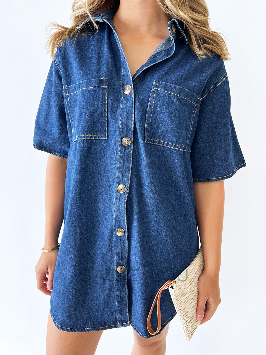 By Frankie / Franklin Denim dress - dark