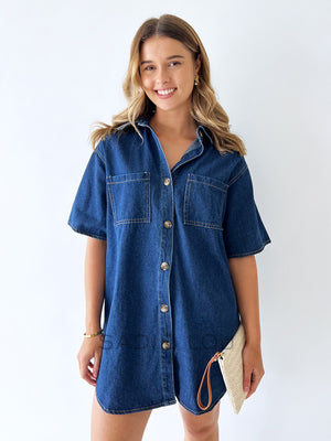 By Frankie / Franklin Denim dress - dark