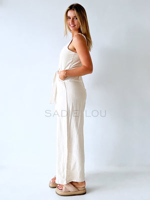 Faye Jumpsuit - Oat