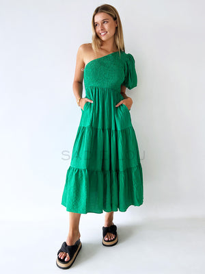 Clover One Shoulder Dress