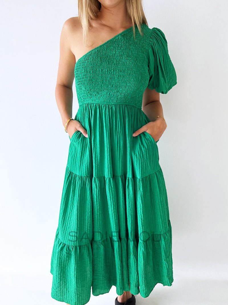 Clover One Shoulder Dress