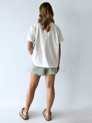 By Frankie /  Racer Shorts - Sage