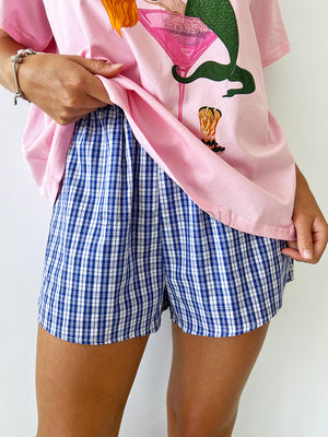 By Frankie / Blanca Shorts - Blue Check