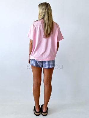 By Frankie / Blanca Shorts - Blue Check