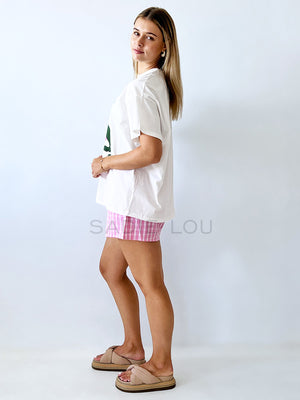 By Frankie / Blanca Shorts - Pink Check