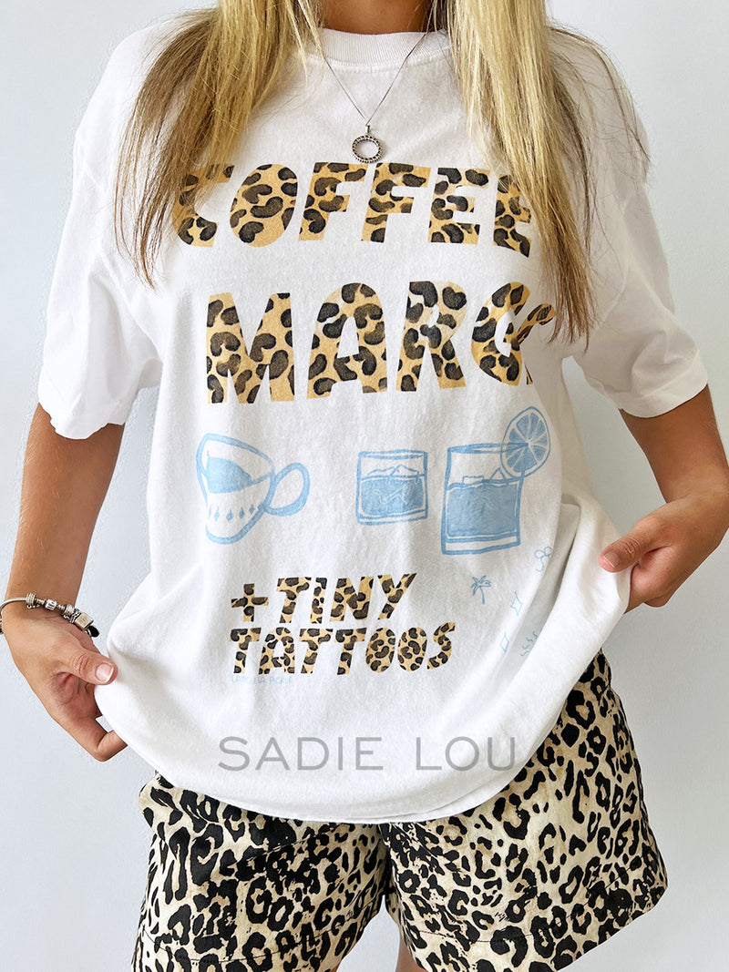 Coffee Margs Tiny Tattoos Tee