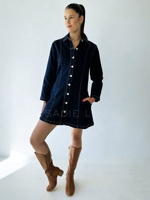 By Frankie / Colorado Denim Dress - Dark Wash