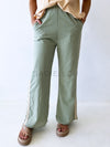 By Frankie / Racer Linen Pant - Sage