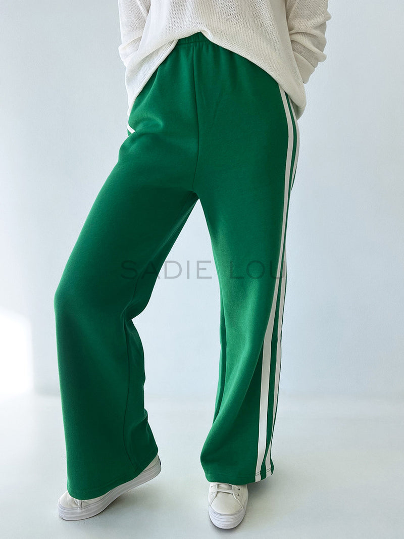 RESTOCKED By Frankie / Theo Fleece Pant - Green