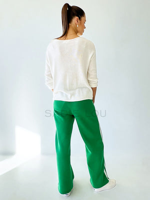 RESTOCKED By Frankie / Theo Fleece Pant - Green