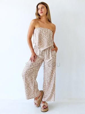 San Jose / Scarf Top Pant Set