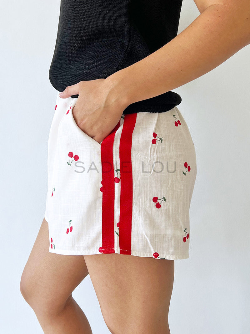 By Frankie / Cherry Bomb Short - White