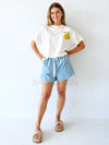 By Frankie /  Denim Racer Shorts