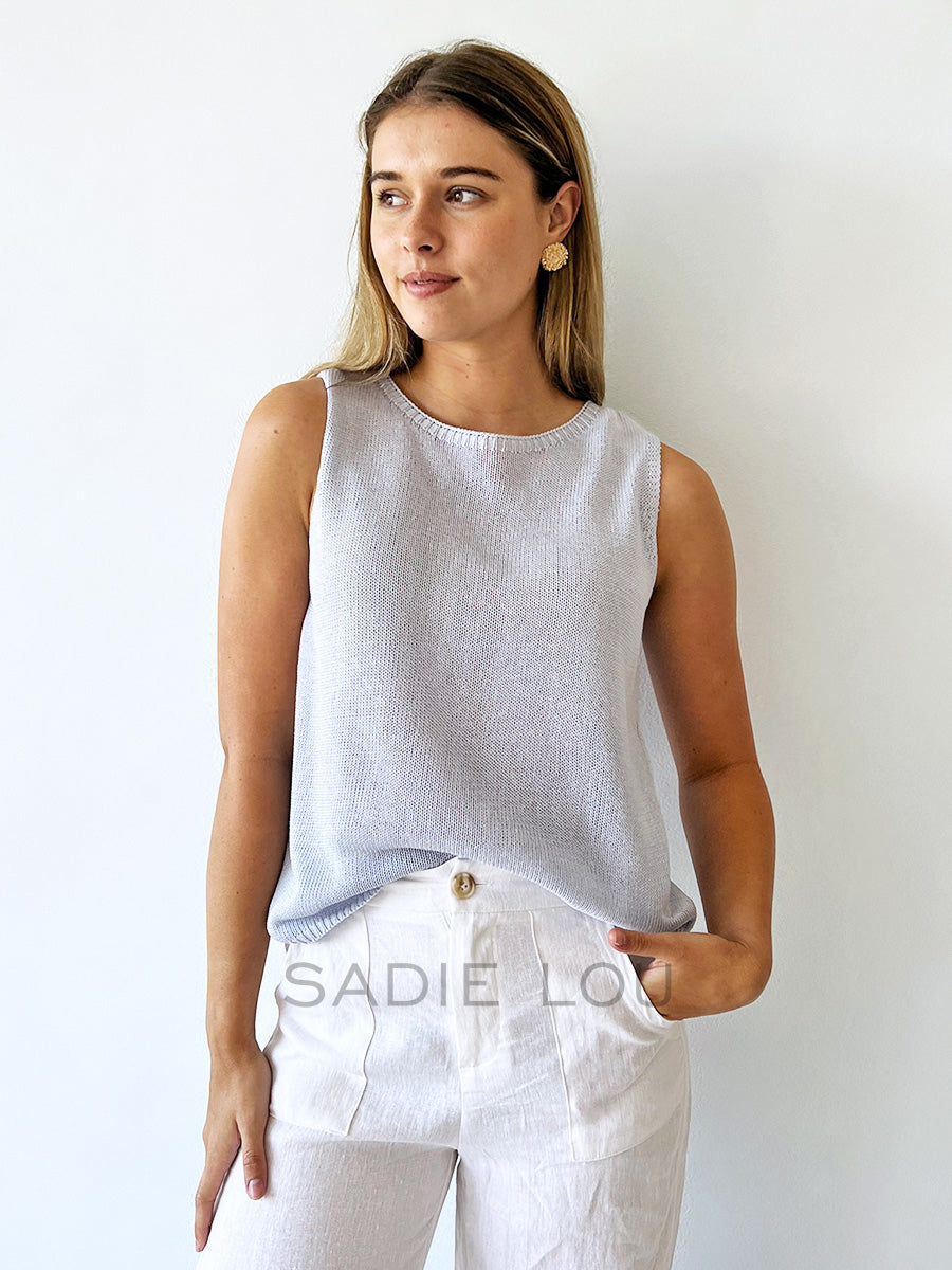 Little Lies / Spring Tank - Blue