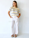 Little Lies / Spring Knit Tee - Multi Stripe