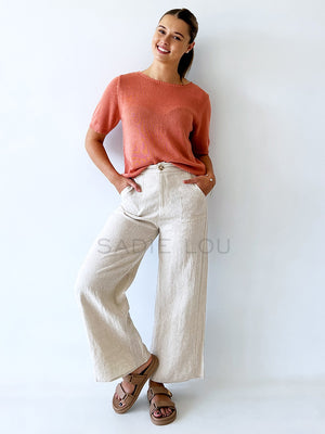 Little Lies / Jude Linen Pant - Natural