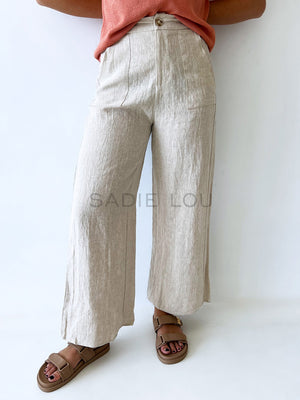 Little Lies / Jude Linen Pant - Natural