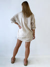 Little Lies / Linen Boyfriend Shirt - Oat