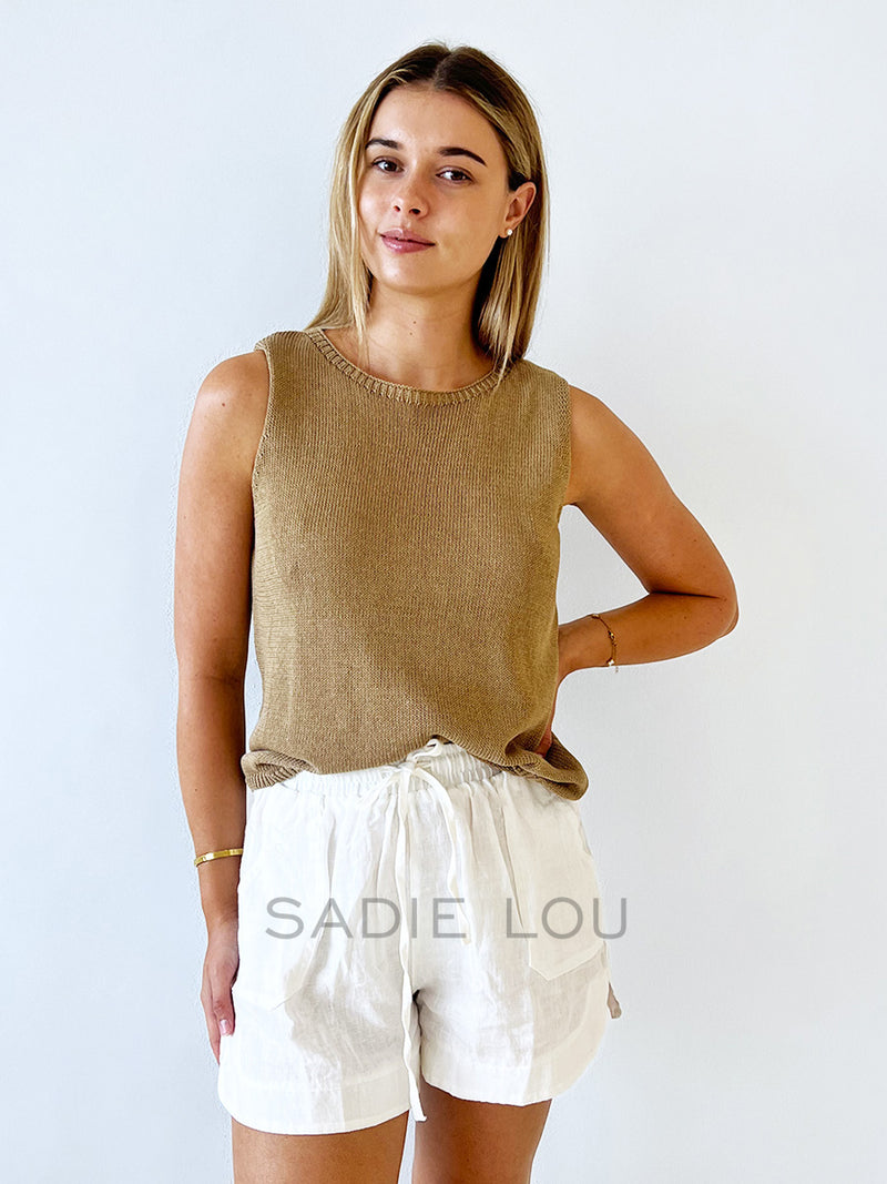 Little Lies / Spring Tank - Mocha