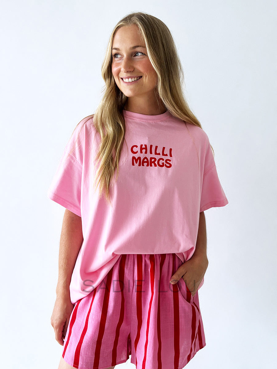 By Frankie / Chilli Margs Tee - Pink