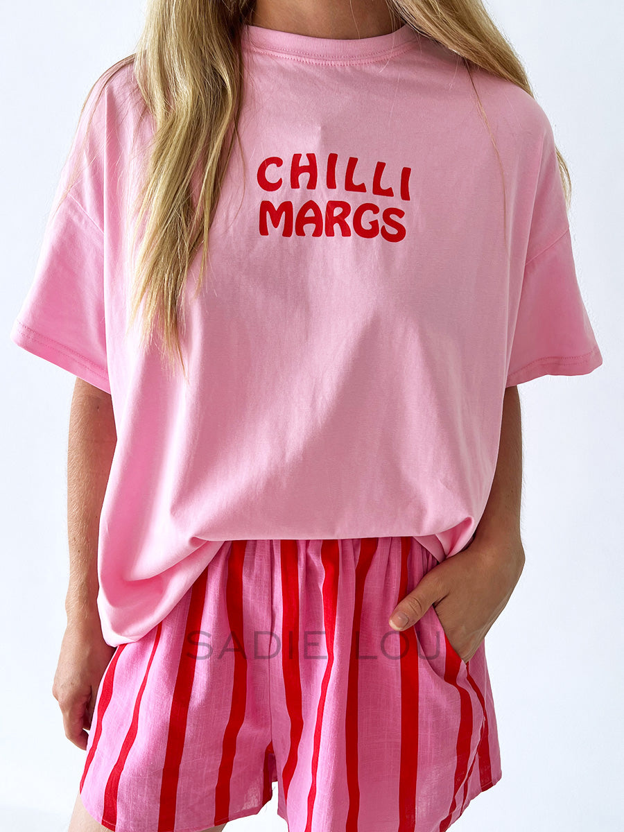 By Frankie / Chilli Margs Tee - Pink