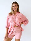 Zella The Label / Fairfax Shirt - Pinky Peach